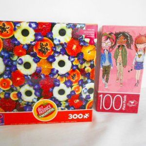 Ceaco 300 Pc. Puzzle Ugly Produce , & 100 Pc. Fashion Girls